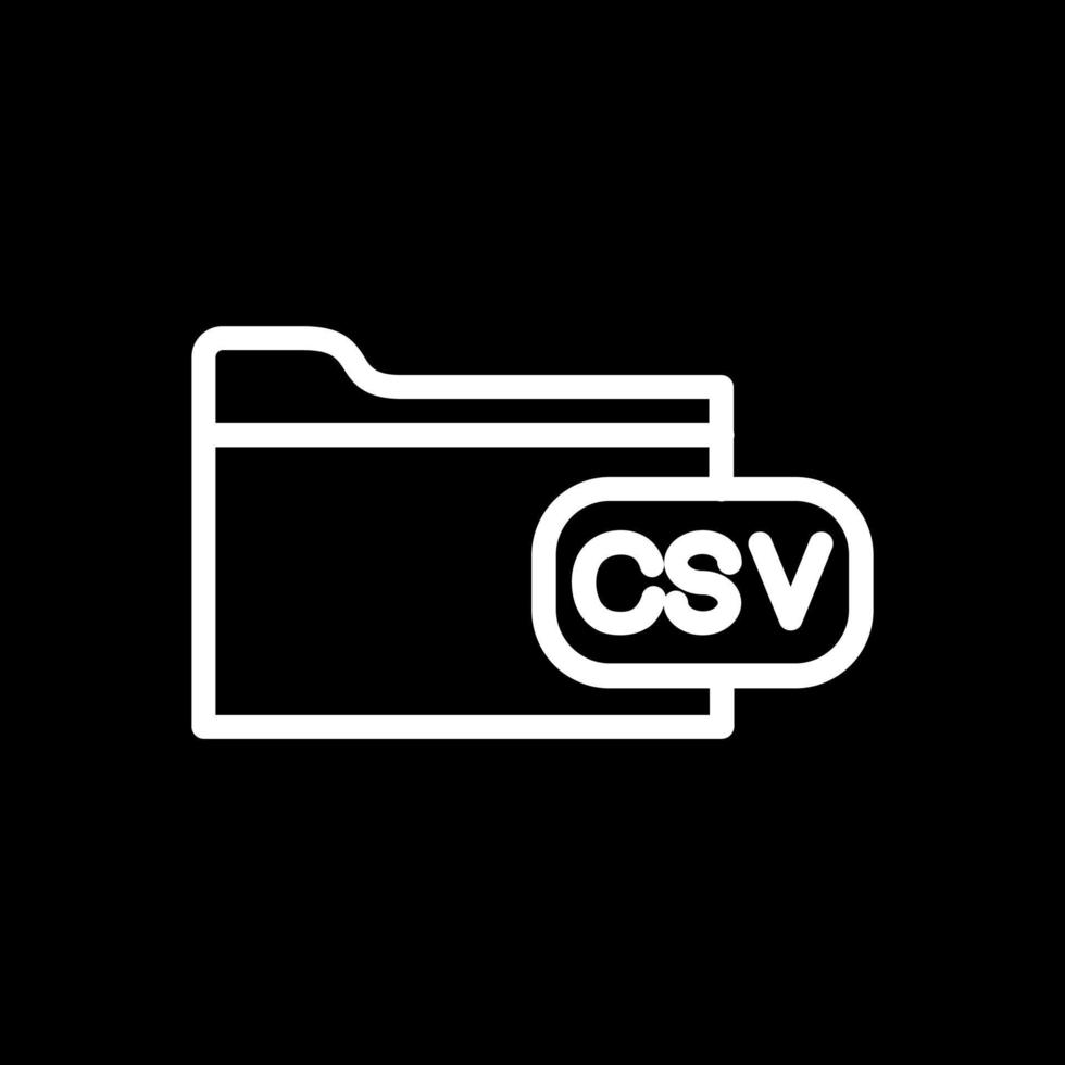 design de ícone de vetor de arquivo csv