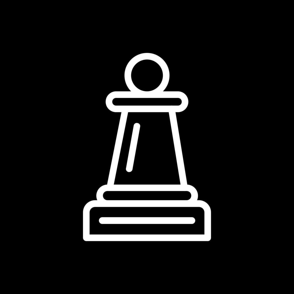 design de ícone de vetor de peão de xadrez