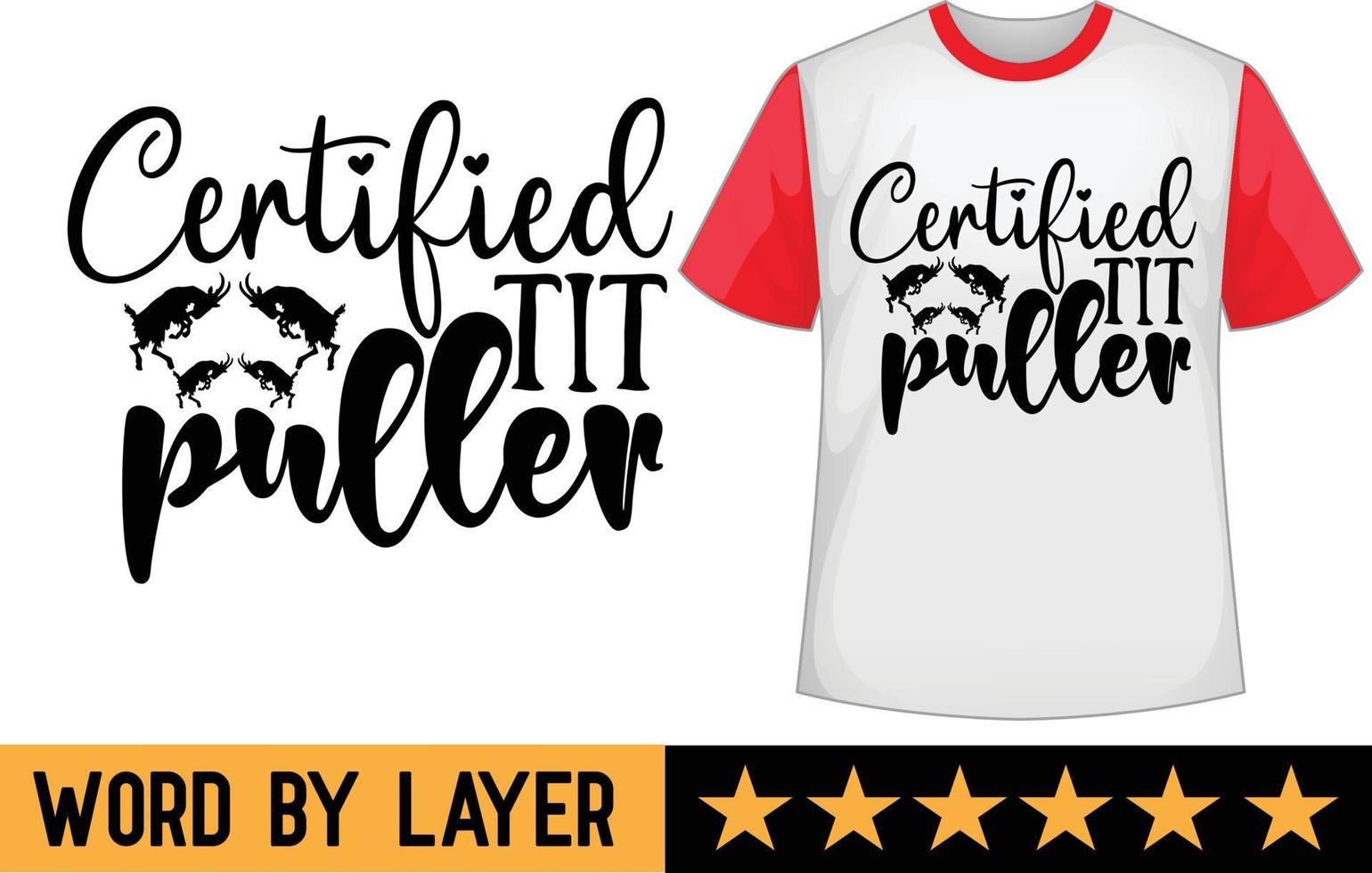 certificado tit puxador SVG t camisa Projeto vetor