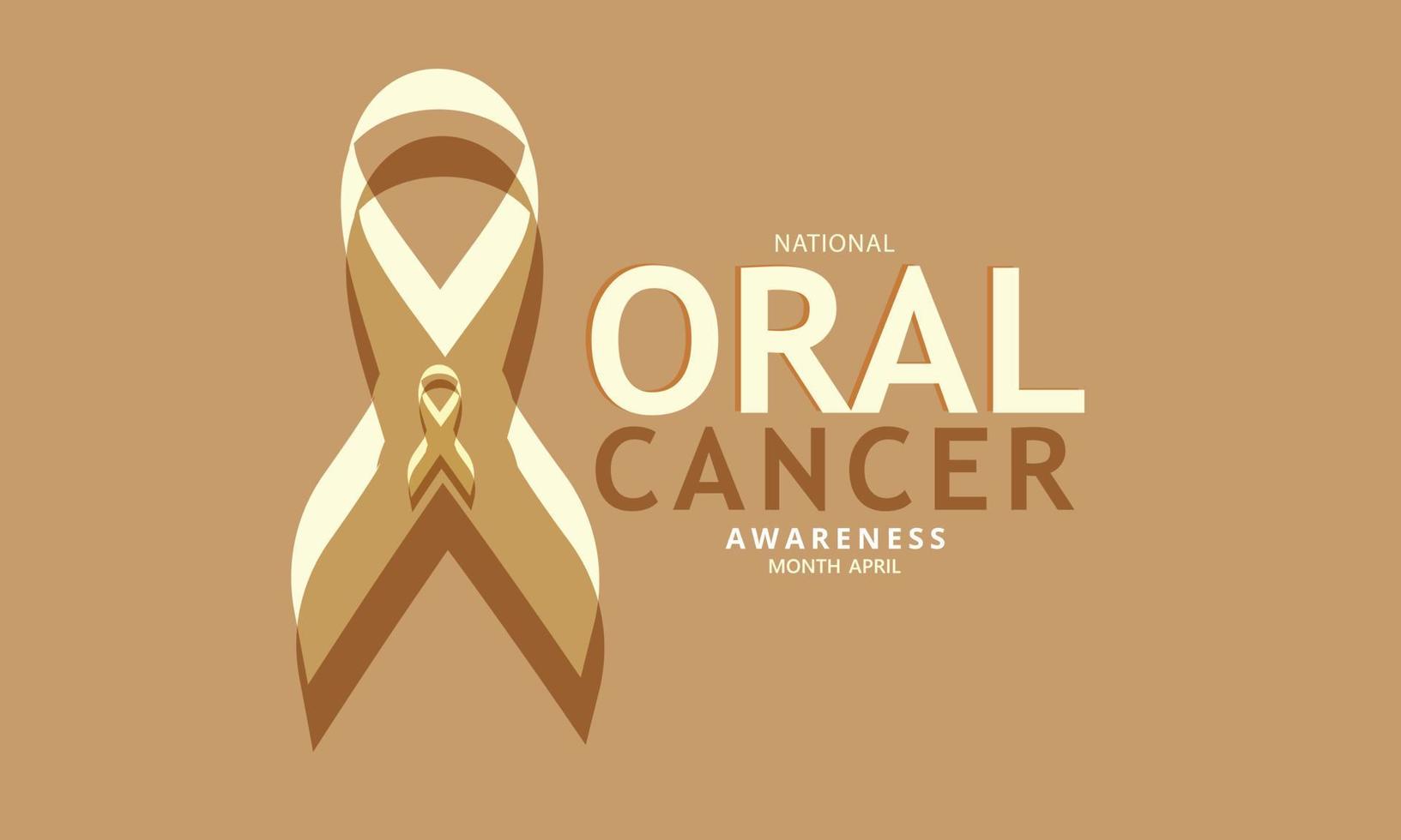 oral Câncer consciência mês. modelo para fundo, bandeira, cartão, poster vetor