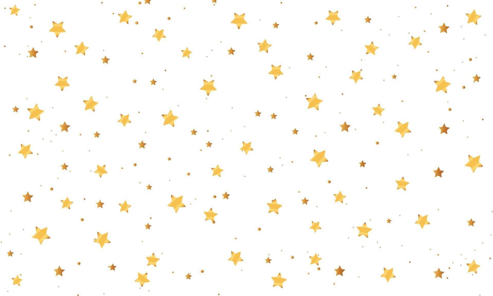 elegante fundo de estrelas douradas vetor