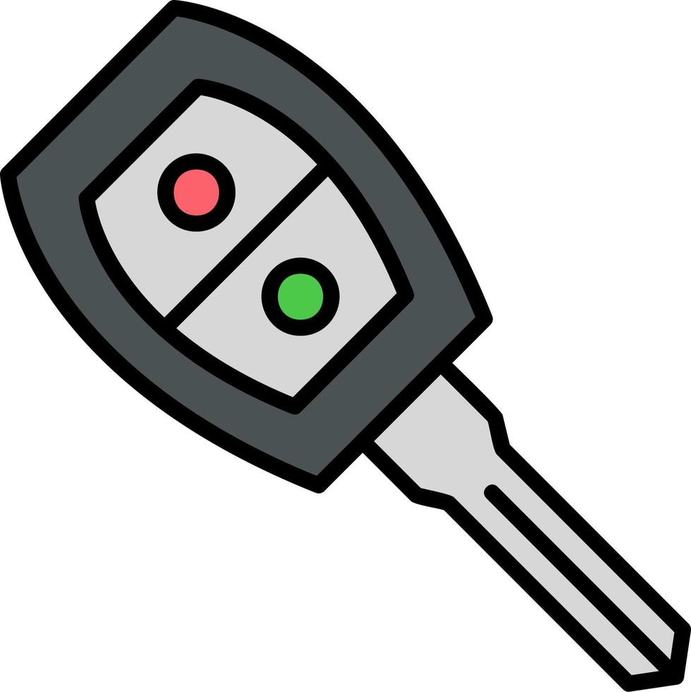 ícone de vetor de chave de carro