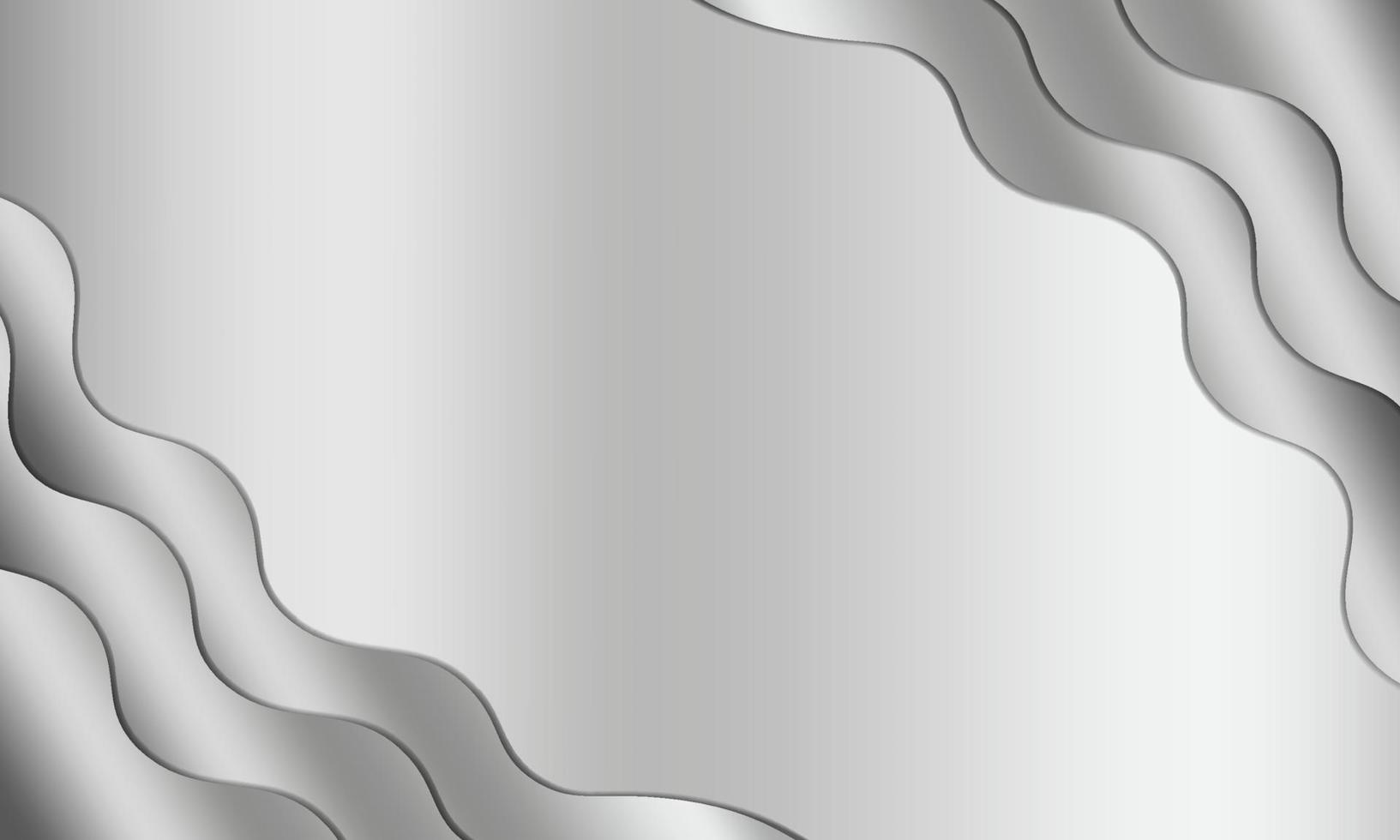 fundo abstrato de apresentação de onda de prata vetor