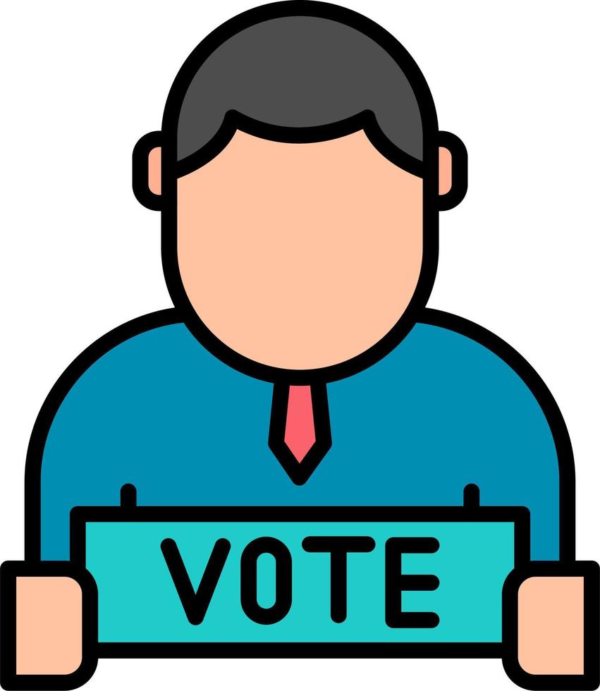 ícone de vetor de votação
