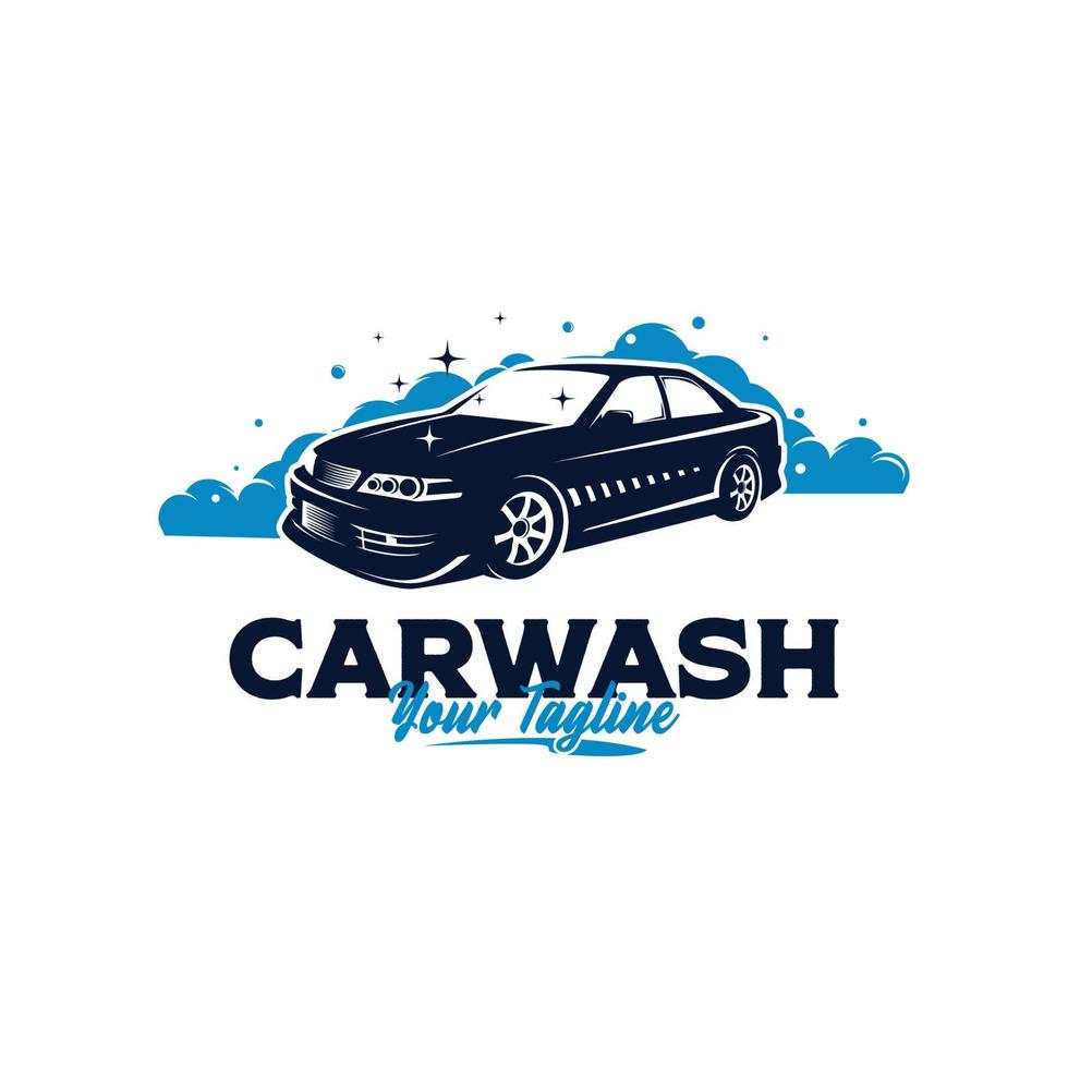 modelo de vetor de design de logotipo de lavagem de carro