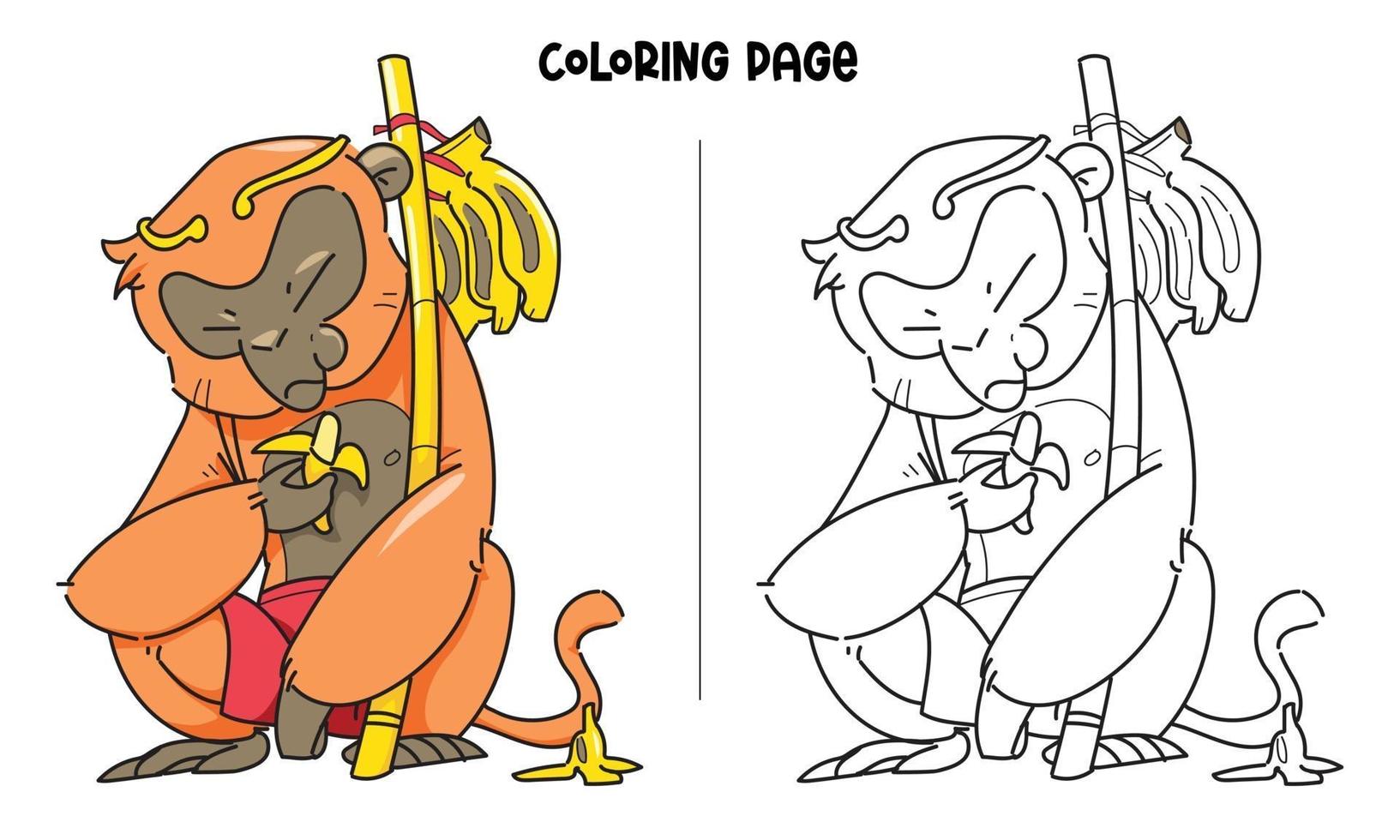 Macacos para colorir em 2023  Páginas para colorir, Desenhos