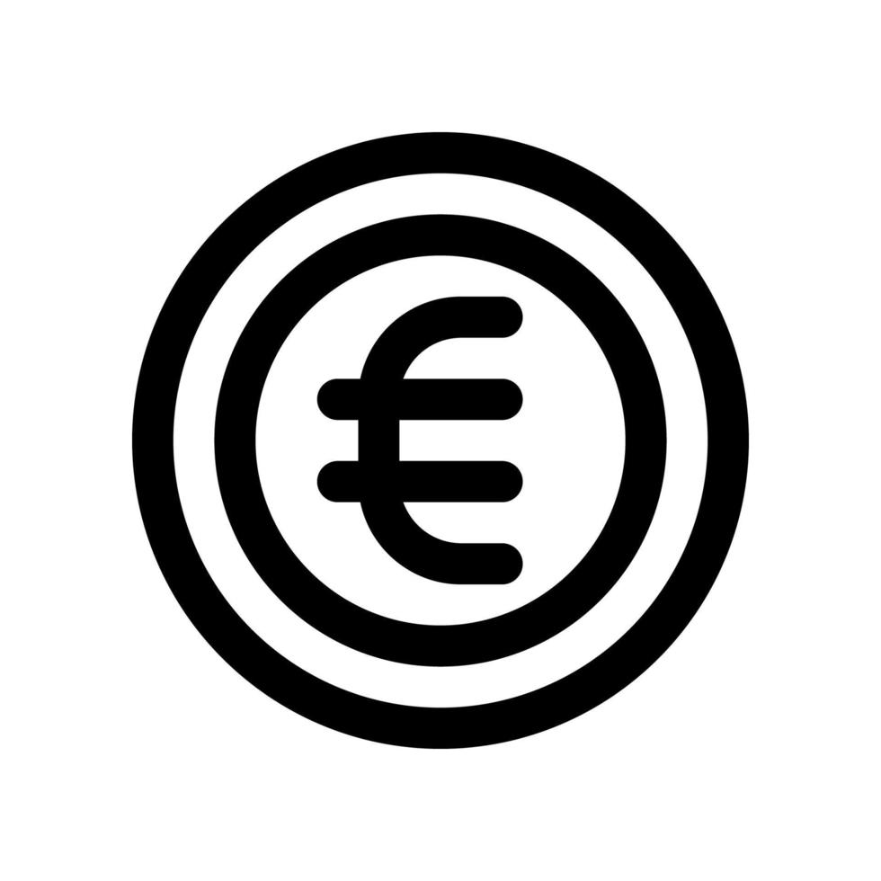 euro ícone para seu local na rede Internet projeto, logotipo, aplicativo, ui. vetor