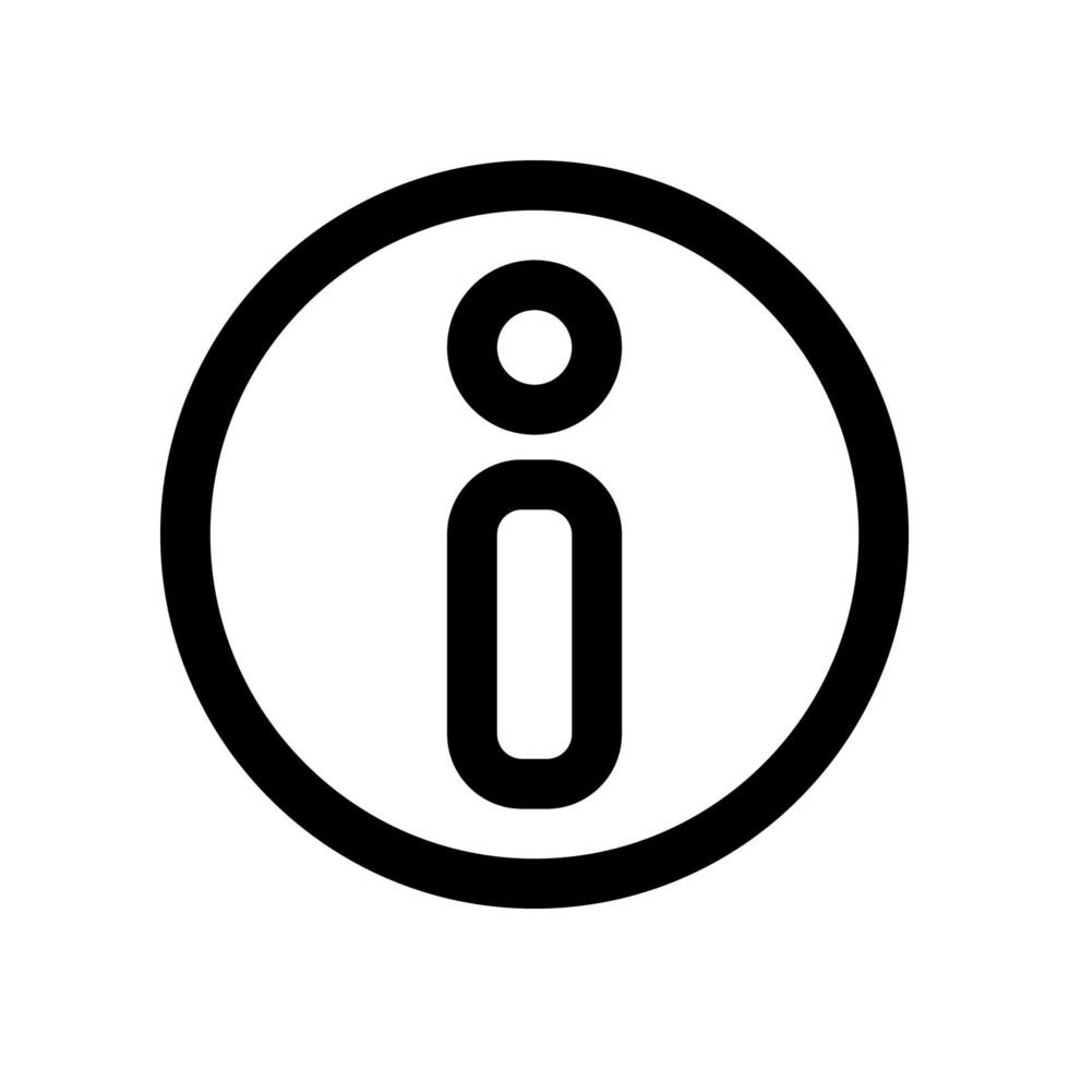 informação ícone para seu local na rede Internet projeto, logotipo, aplicativo, ui. vetor