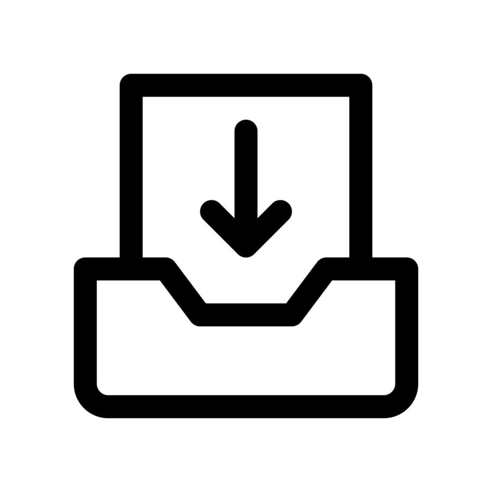 caixa de entrada ícone para seu local na rede Internet projeto, logotipo, aplicativo, ui. vetor