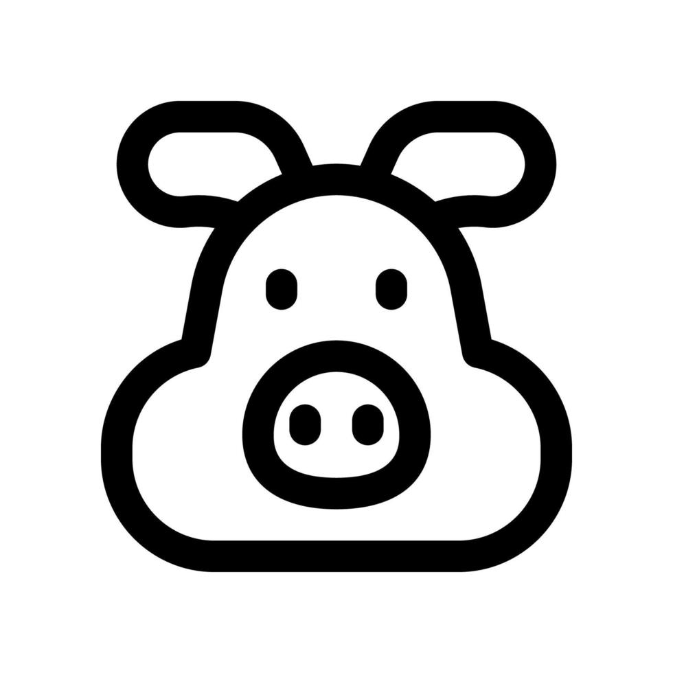 porco ícone para seu local na rede Internet projeto, logotipo, aplicativo, ui. vetor
