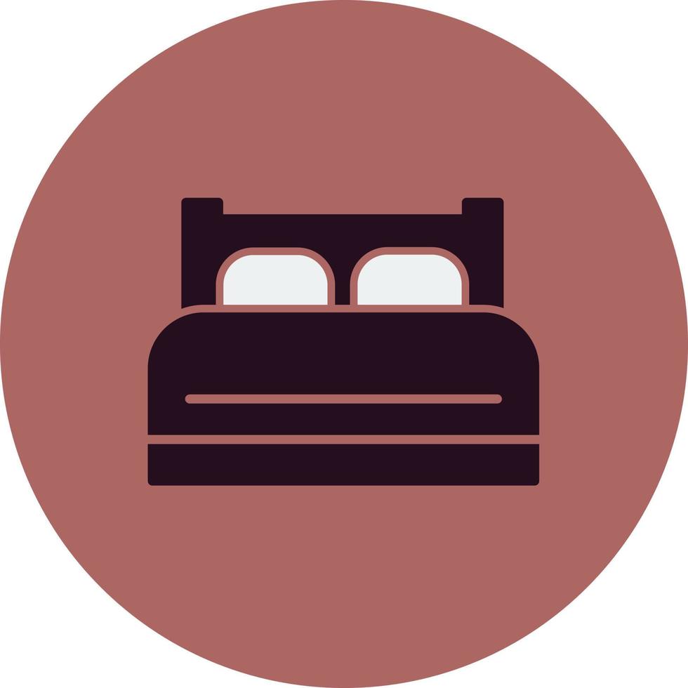 ícone de vetor de cama