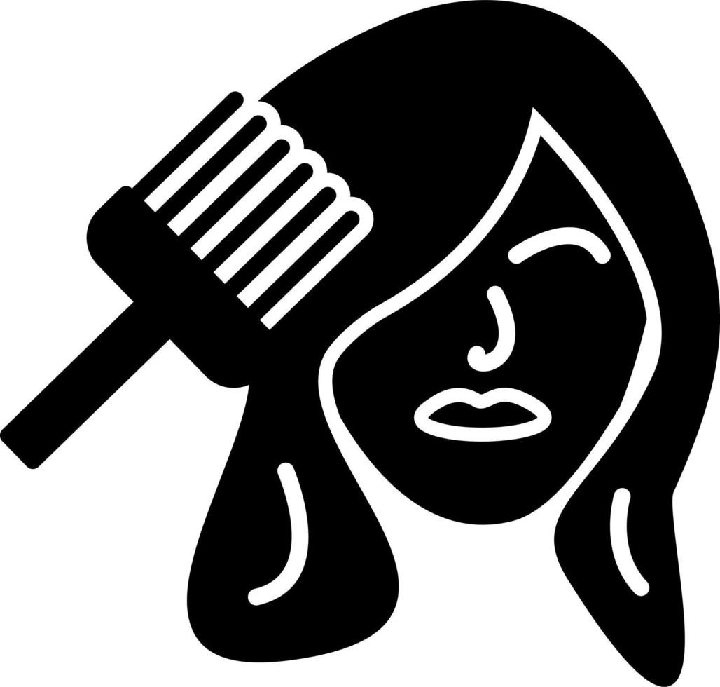 ícone de vetor de tintura de cabelo