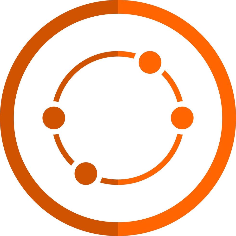design de ícone de vetor de círculo de pontos