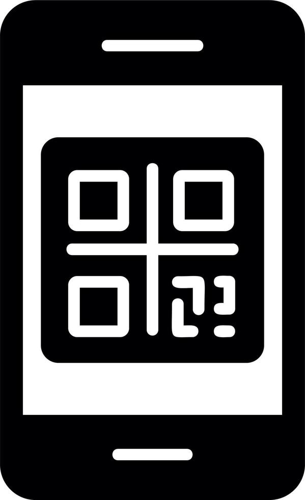 ícone de vetor de código qr