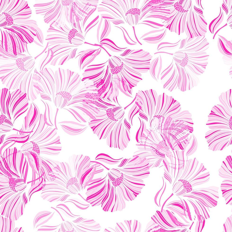 padrão sem emenda com folhas tropicais. fundo floral estilizado. vetor