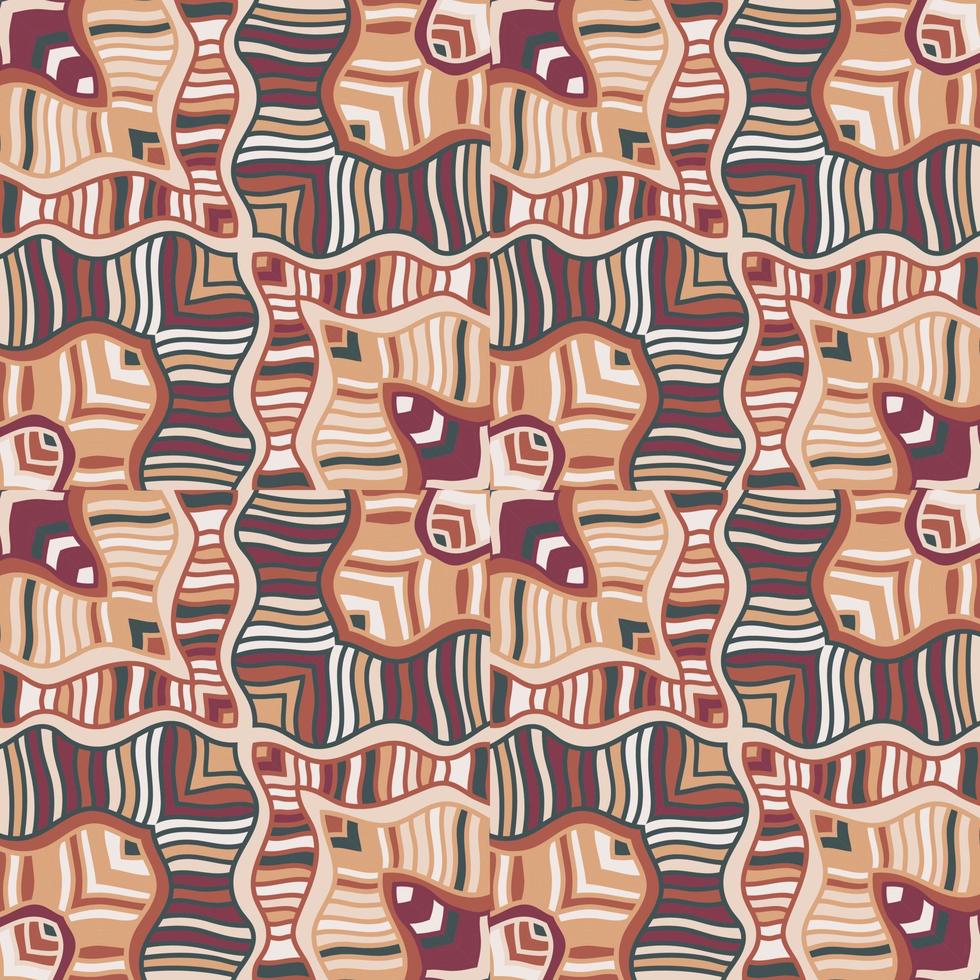 criativo tribal mosaico telha. abstrato rabisco desatado fundo padronizar. vetor