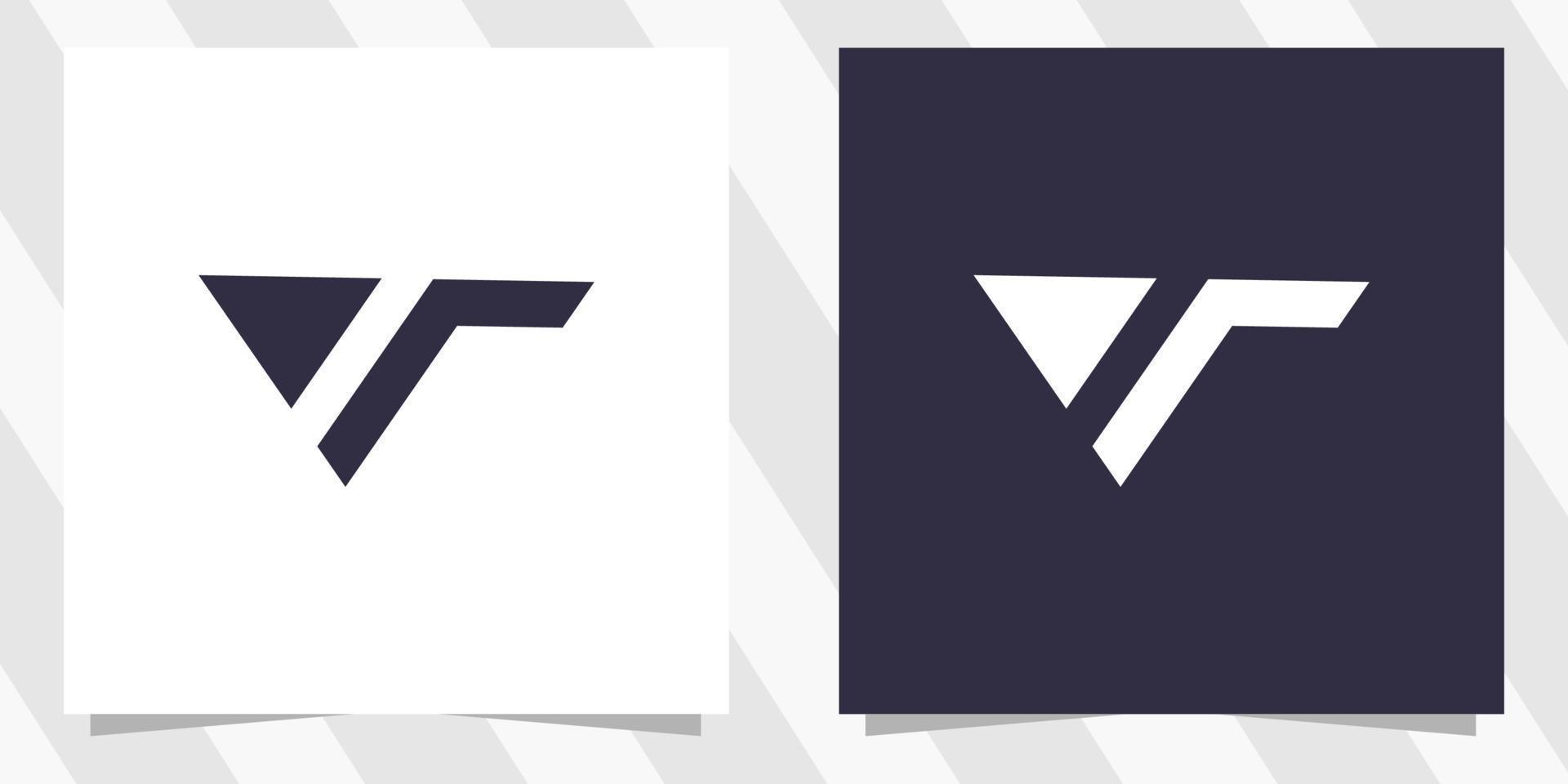 carta vt televisão logotipo Projeto vetor