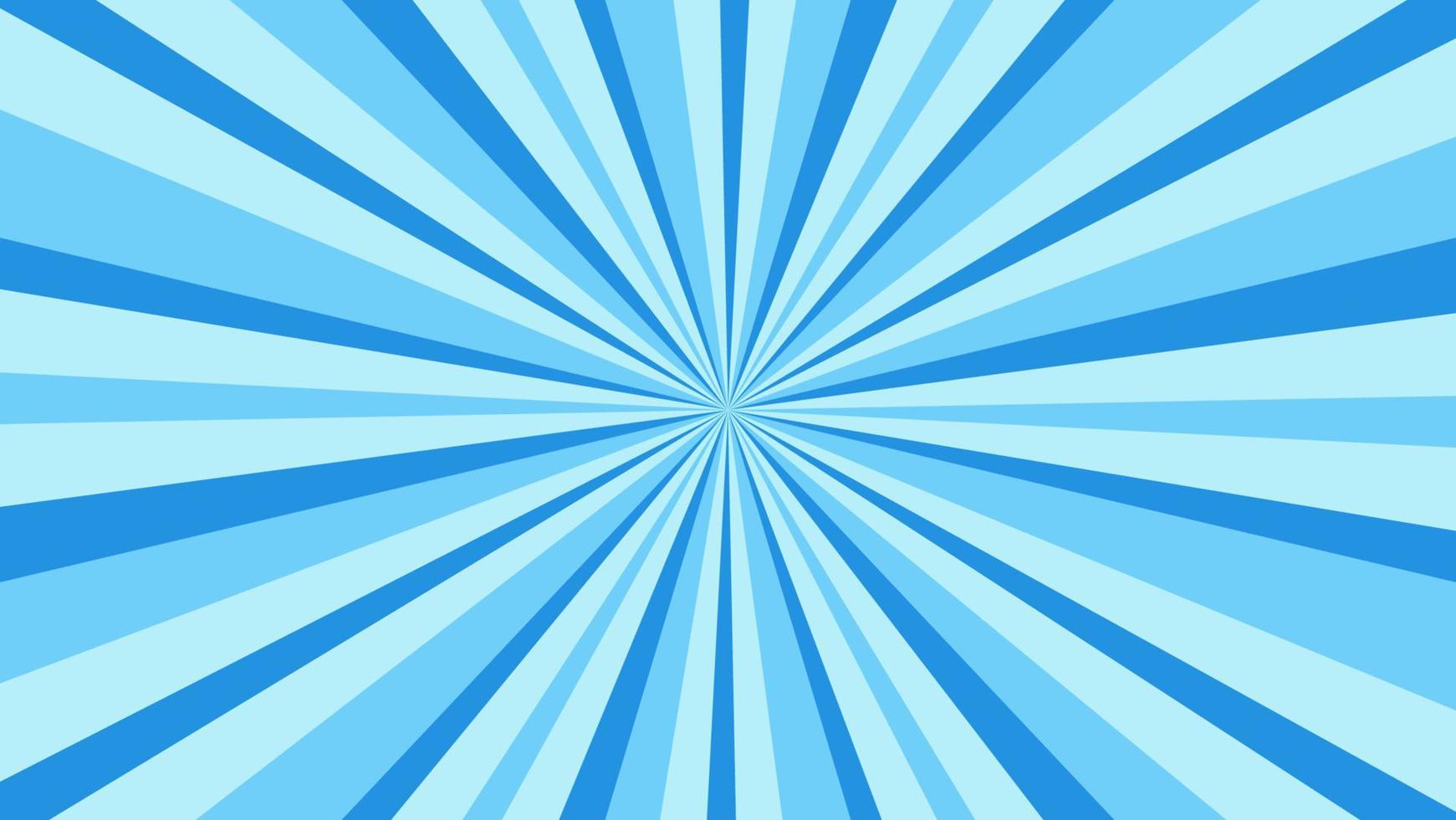 abstrato azul sunburst padrão de fundo para elemento de design gráfico moderno. desenho de raio brilhante com colorido para papel de parede de banner de site e decoração de cartão de pôster vetor