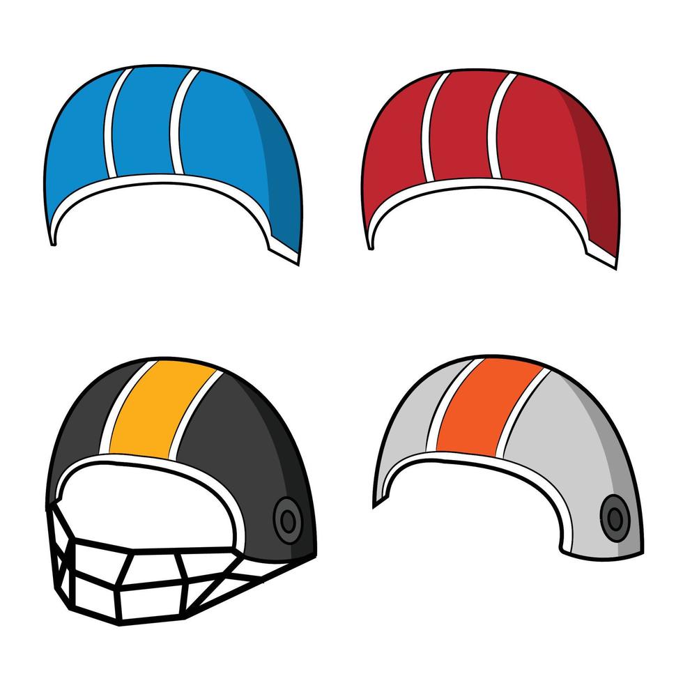 rúgbi capacete americano futebol esporte vetor
