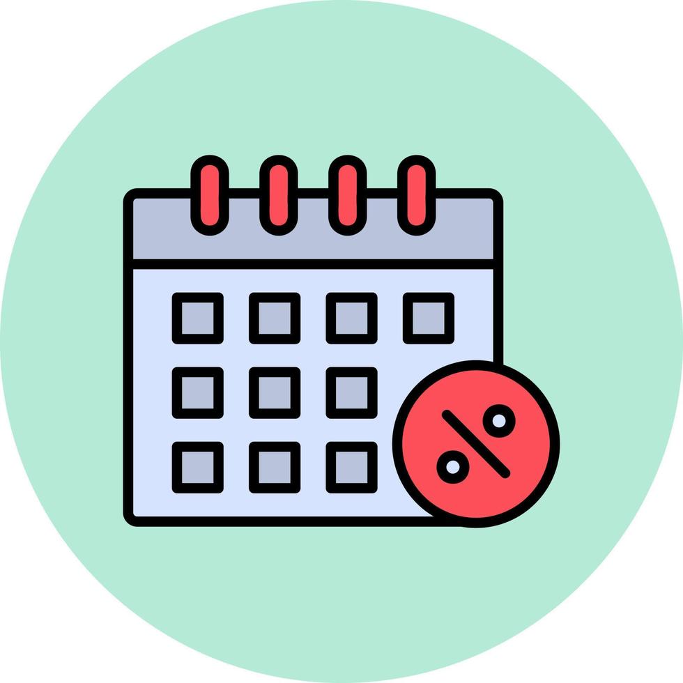 ícone de vetor de calendário