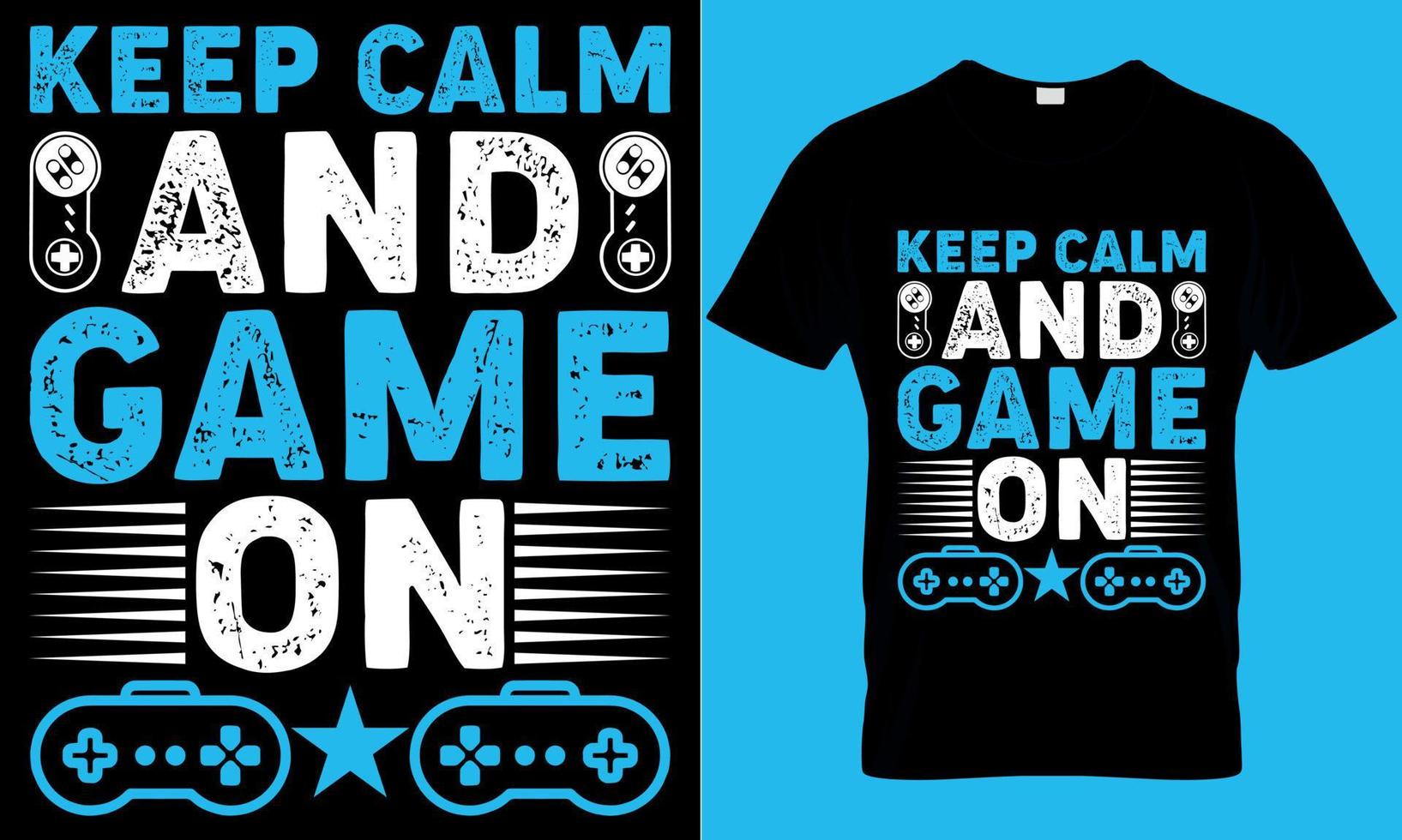 jogos tipografia camiseta Projeto com editável vetor gráficos. manter calma e jogos em