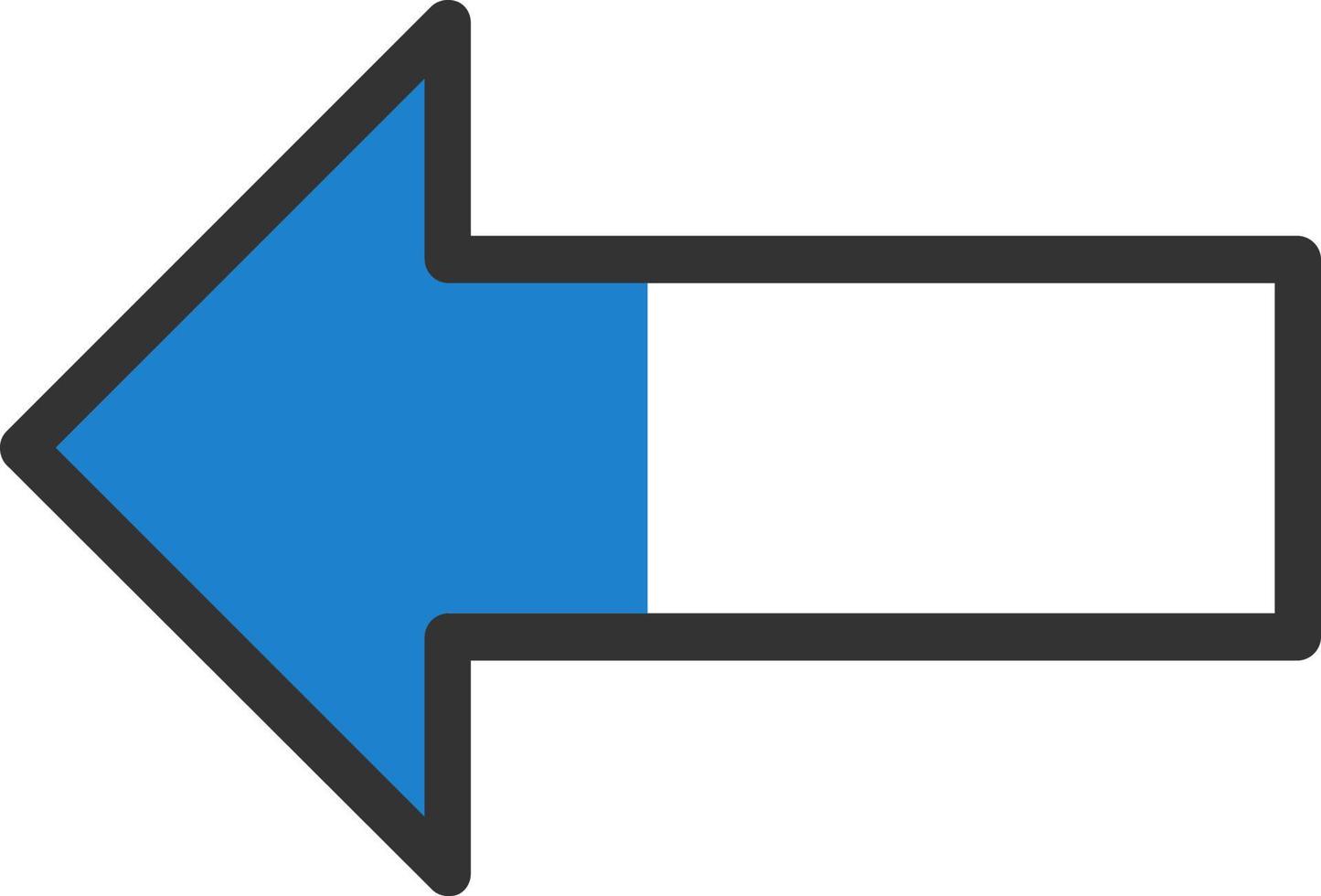 design de ícone de vetor de seta longa alt para a esquerda