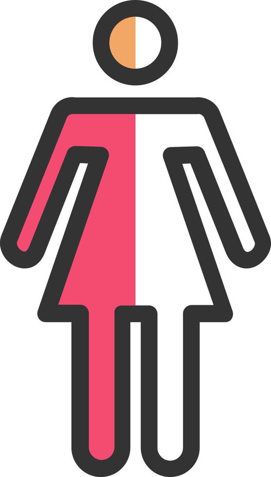 design de ícone vetorial feminino vetor