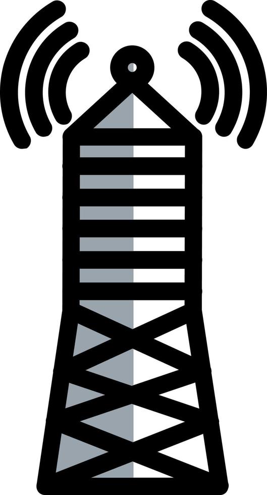 design de ícone de vetor de torre de transmissão