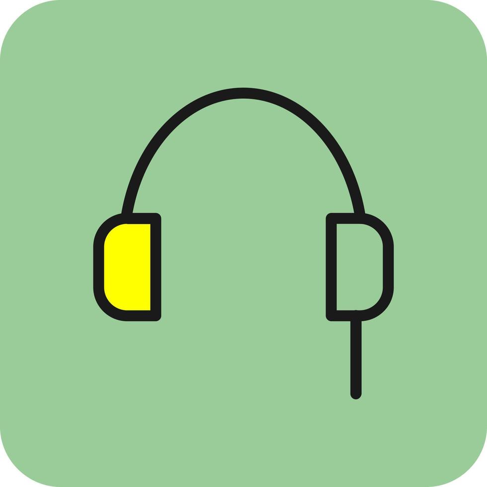design de ícone de vetor de fones de ouvido