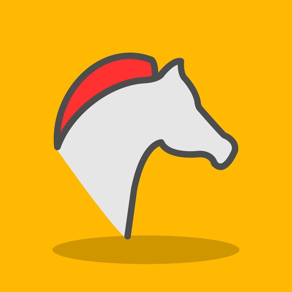 design de ícone de vetor de cabeça de cavalo