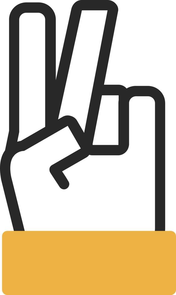 design de ícone de vetor de tesoura de mão