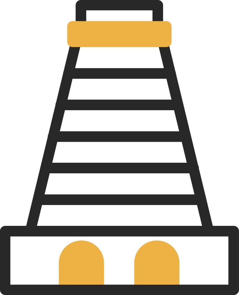 design de ícone vetorial gopuram vetor