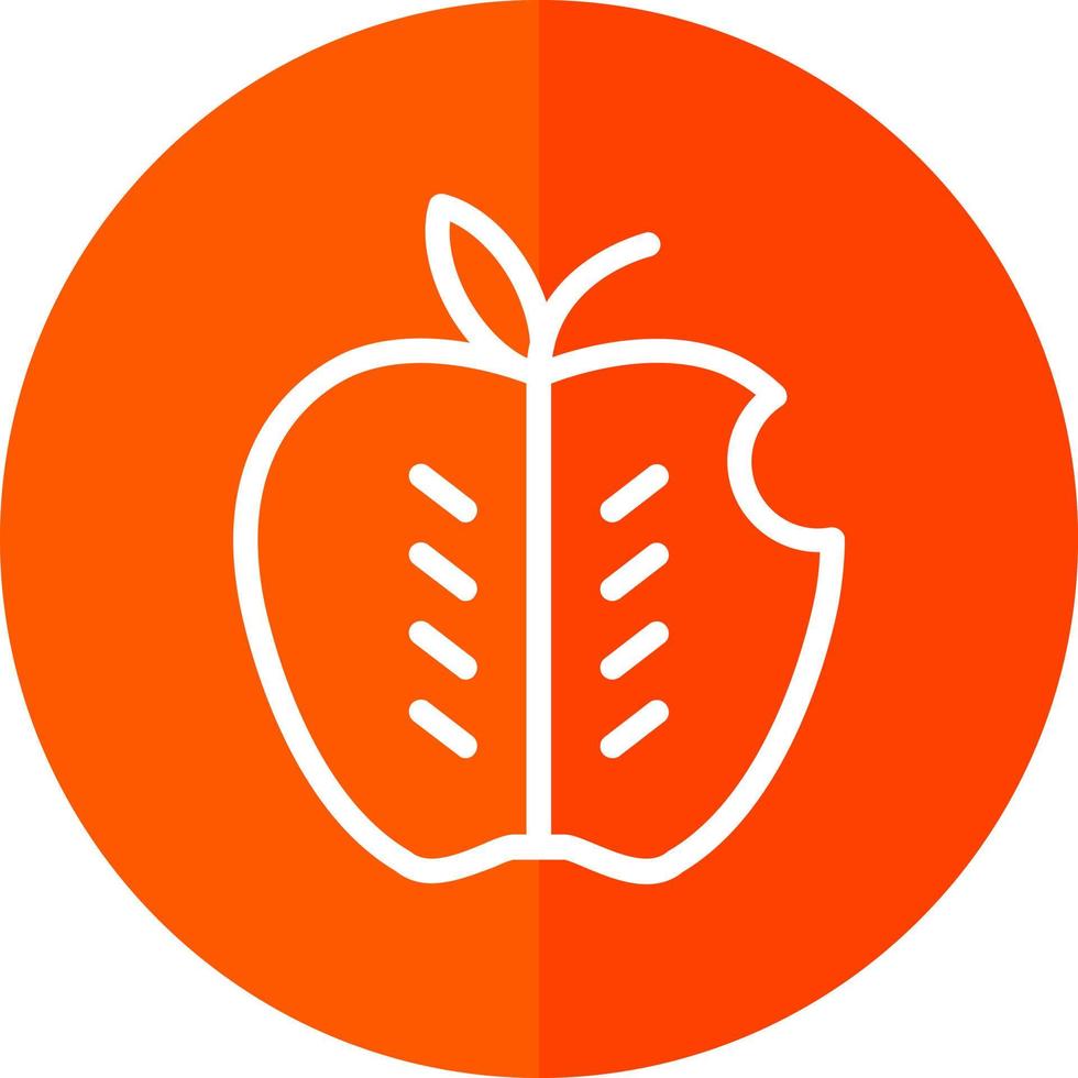 design de ícone de vetor alternativo de maçã