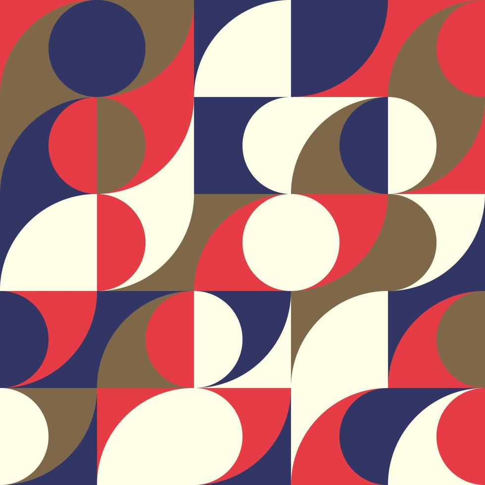 bauhaus ou escandinavo estilo moderno abstrato geométrico desatado padronizar vetor