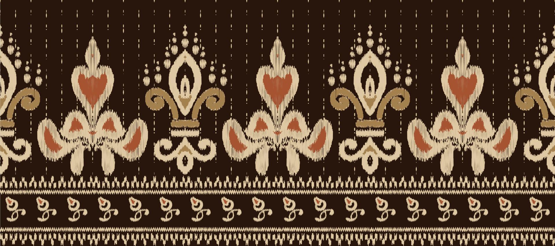 africano ikat damasco bordado fundo. geométrico étnico oriental padronizar tradicional. ikat asteca estilo abstrato vetor ilustração. Projeto para impressão textura, tecido, saree, sari, tapete.