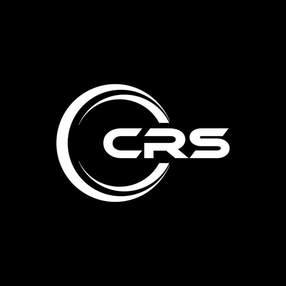 crs carta logotipo Projeto dentro ilustração. vetor logotipo, caligrafia desenhos para logotipo, poster, convite, etc.