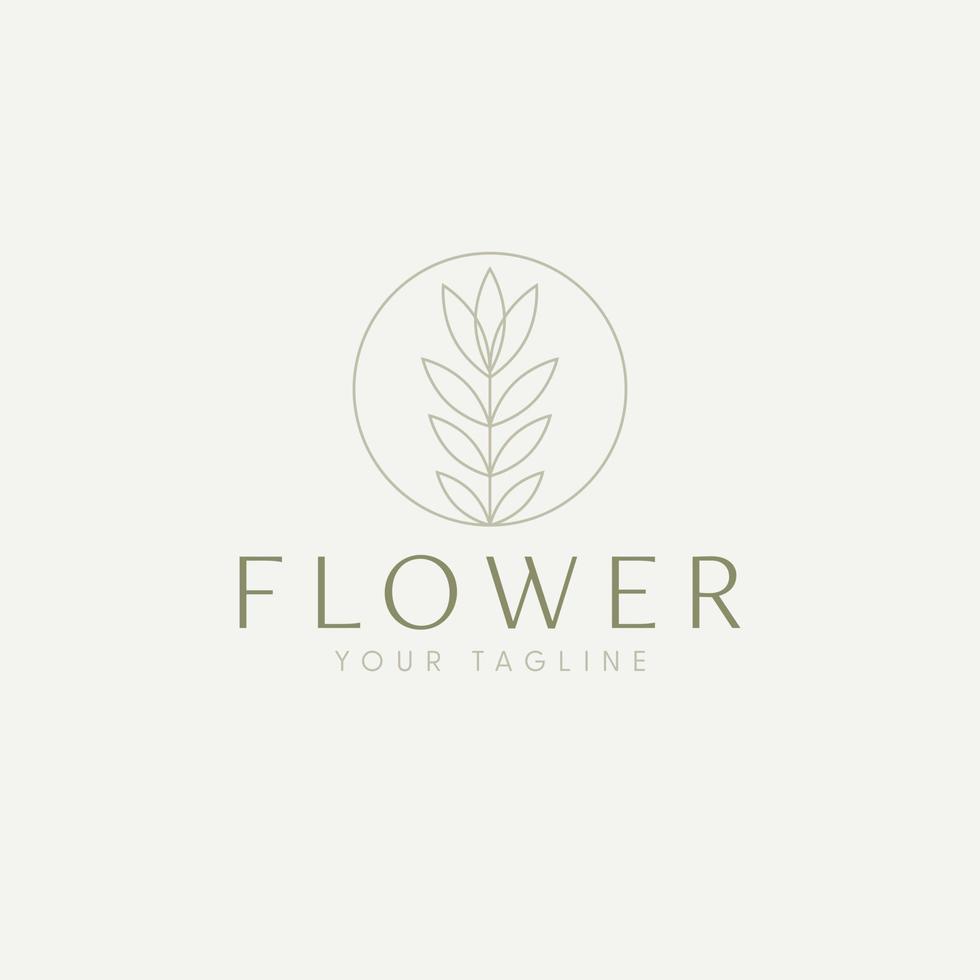 simples flor vetor logotipo Projeto. floral logotipo Projeto para beleza indústria.