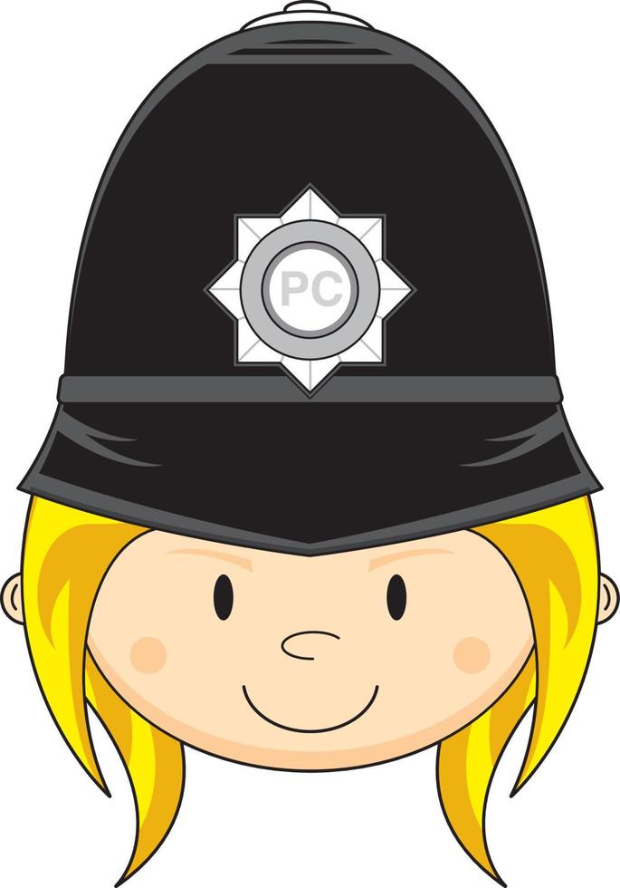 desenho animado clássico britânico policial personagem vetor