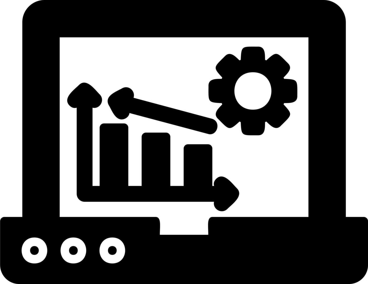 ícone de vetor de análise de mercado