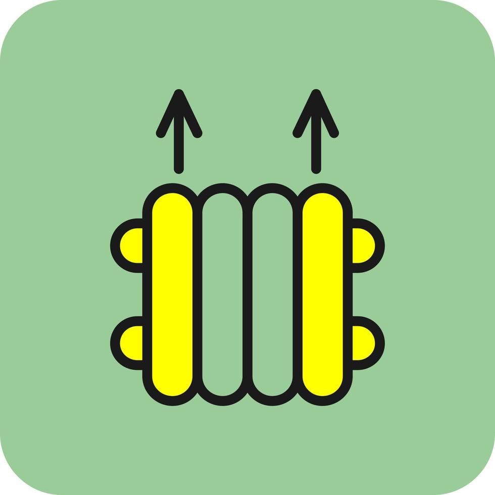 design de ícone de vetor de radiador