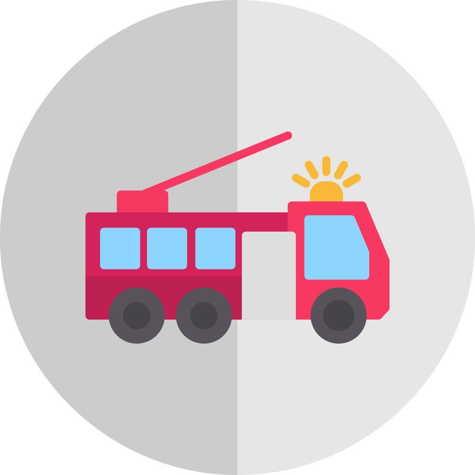 design de ícone de vetor de caminhão de bombeiros