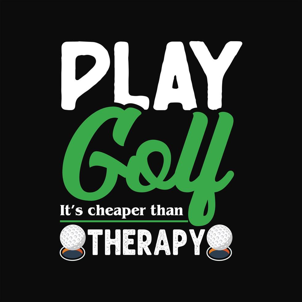 golfe camiseta Projeto vetor