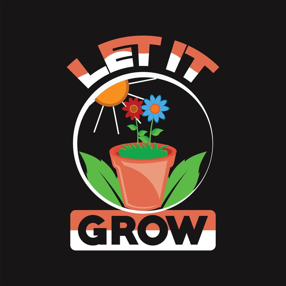 jardinagem camiseta Projeto vetor