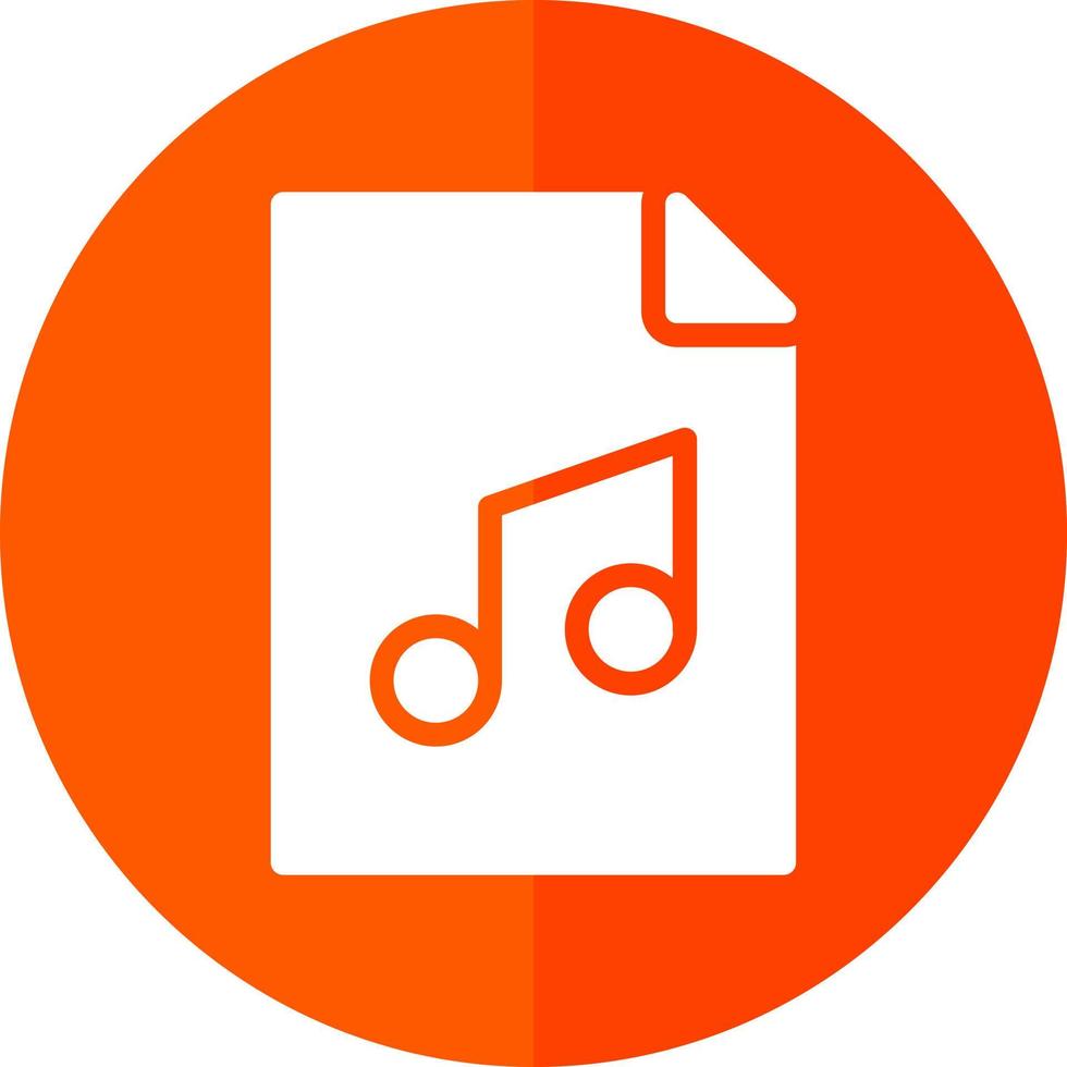 design de ícone de vetor de áudio de arquivo