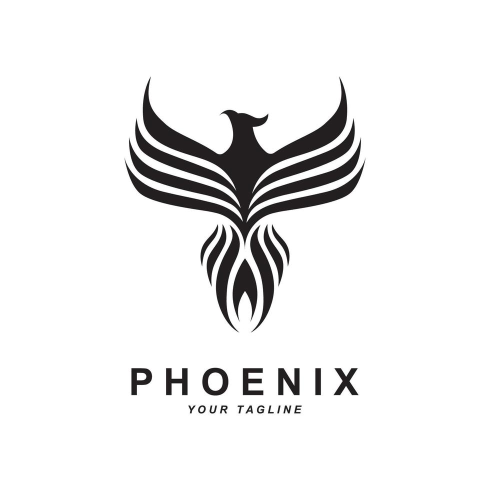 Fénix logotipo ícone, vetor ilustração, modelo projeto, marca companhia