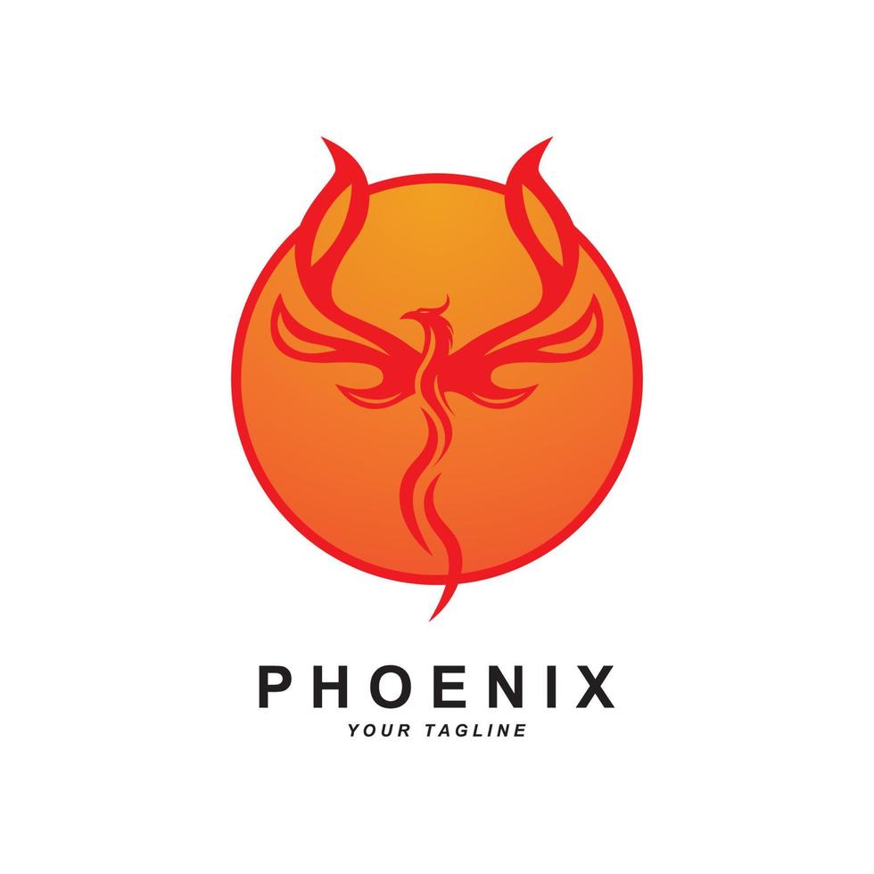 Fénix logotipo ícone, vetor ilustração, modelo projeto, marca companhia