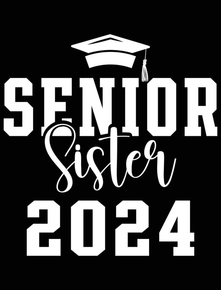 Senior irmã 2024. vetor