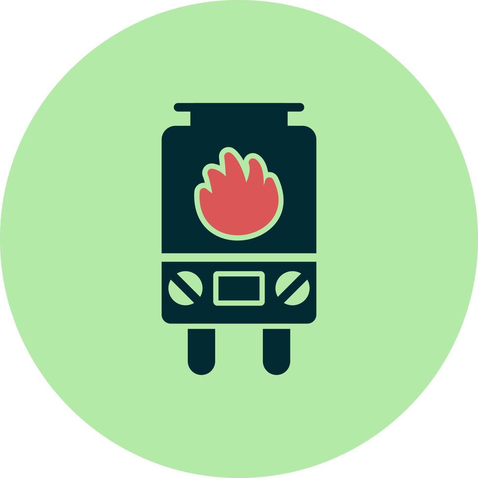ícone de vetor de aquecedor a gás
