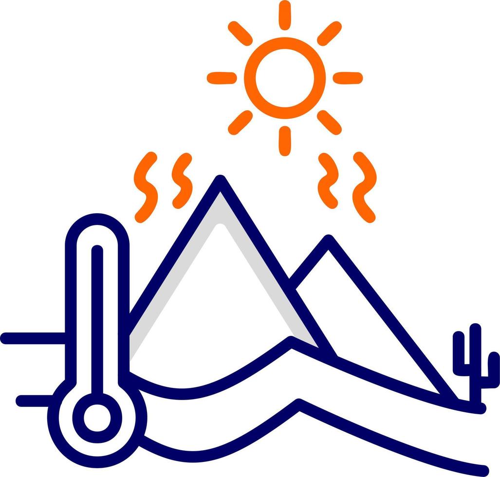 ícone de vetor de clima quente