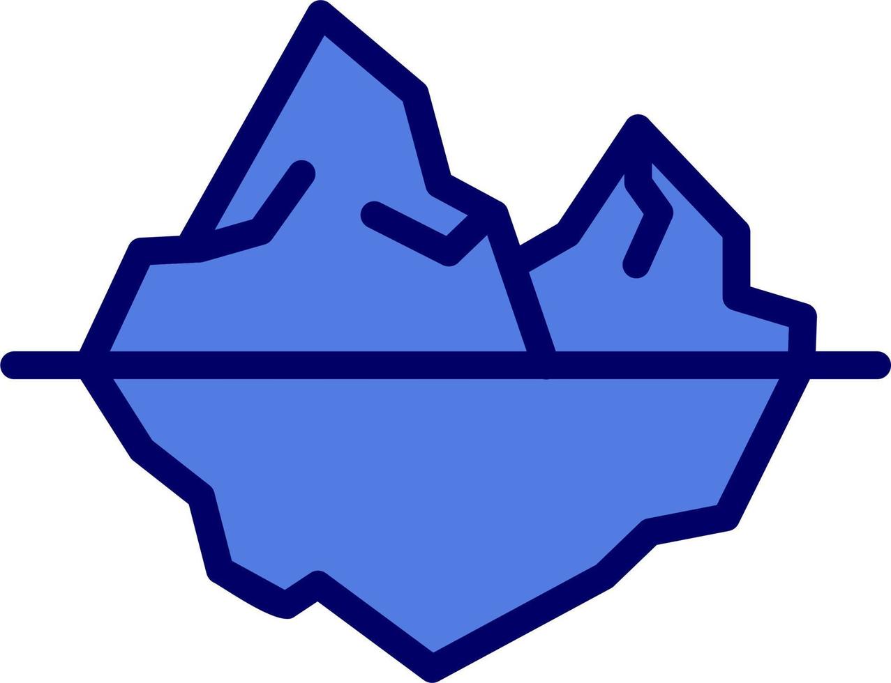 ícone de vetor de geleira